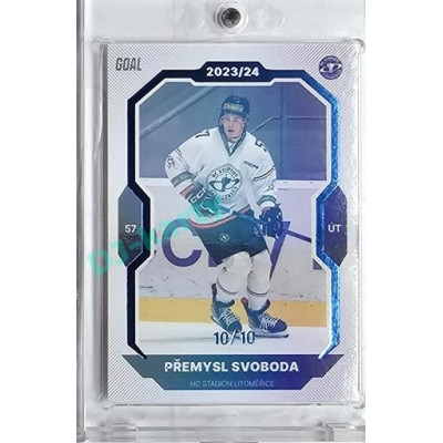 2023/24 Goal cards Chance Liga 1. série #083 Přemysl Svoboda Blue 10/10