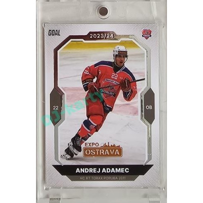 2023/24 Goal cards Chance Liga 2. série #259 Andrej Adamec Expo Ostrava 1of2