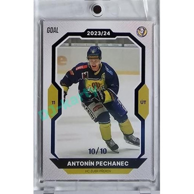 2023/24 Goal cards Chance Liga 1. série #107 Antonín Pechanec Blue 10/10
