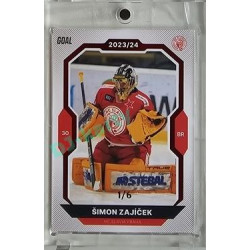 2023/24 Goal cards Chance Liga 2. série #329 Šimon Zajíček Red 1/6
