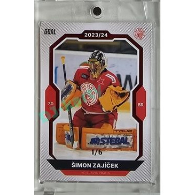 2023/24 Goal cards Chance Liga 2. série #329 Šimon Zajíček Red 1/6