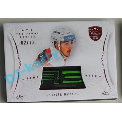 2021/22 OFS The Final Series Ondřej Matýs #STI-MAO 02/10 Game Used Stick Red