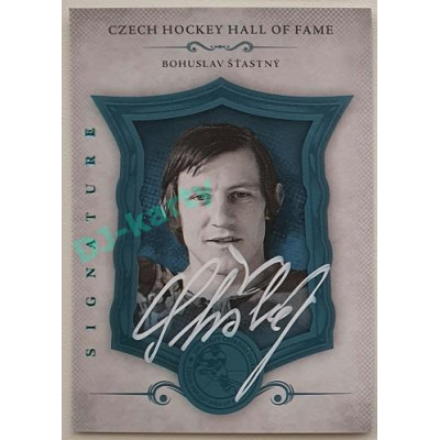 2022 LC Síň slávy českého hokeje UPDATE Bohuslav Šťastný #SSCH-094 13/20 Signature