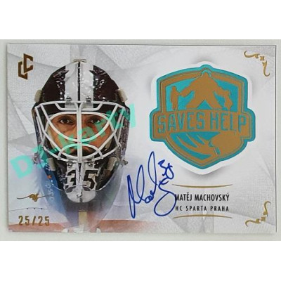 2021/22 Legendary Cards SAVES HELP MEMORABILIA SERIES #SH-025 Matěj Machovský Autograph 25/25