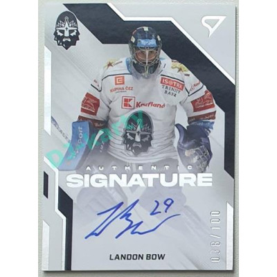 2022/23 Sportzoo ELH 1. série #AS2-LB Landon Bow Signature level 2 xxx/100