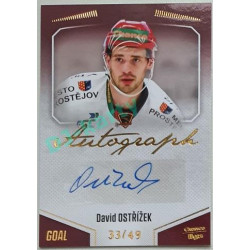 2022/23 Goal Cards Chance Liga 1. série #A-24 David Ostřížek Autograph 33/49