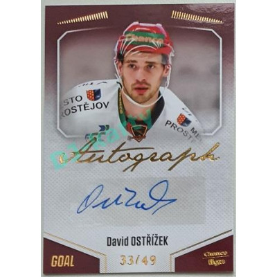 2022/23 Goal Cards Chance Liga 1. série #A-24 David Ostřížek Autograph 33/49