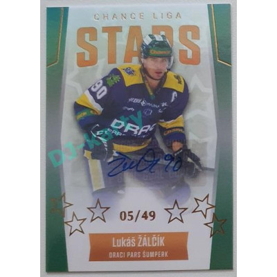 2022/23 Goal Cards Chance Liga 1. série #ST-13 Lukáš Žálčík Chance Liga Stars Autograph 05/49