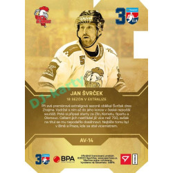 2022/23 Sportzoo ELH 2. série #AV-14 Jan Švrček 30 let ELH Limited xx/25