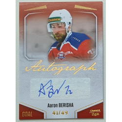 2022/23 Goal Cards Chance Liga 2. série #153 Aaron Berisha Autograph xx/49
