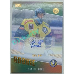 2022/23 Goal Cards Chance Liga 2. série #08 Daniel Král Rookie Autograph xx/49