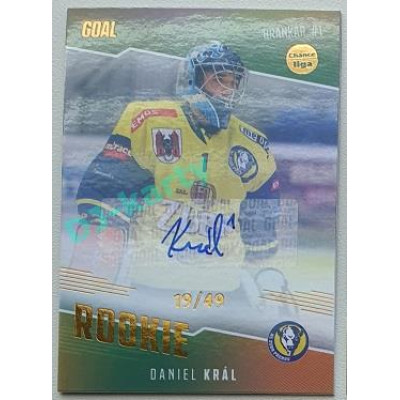 2022/23 Goal Cards Chance Liga 2. série #08 Daniel Král Rookie Autograph xx/49