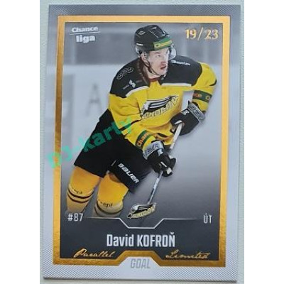2022/23 Goal Cards Chance Liga Update #428 David Kofroň Gold xx/23