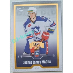 2022/23 Goal Cards Chance Liga 2. série #285 Joshua J. Mácha Expo Gold 1 of 3