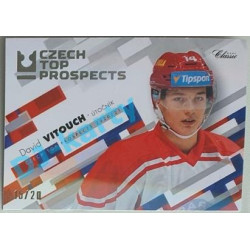 2020/21 OFS 2. série David Vitouch #CTP-14 15/20 Czech Top Prospects Neon Rainbow