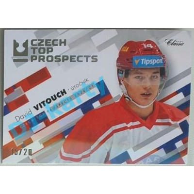 2020/21 OFS 2. série David Vitouch #CTP-14 15/20 Czech Top Prospects Neon Rainbow