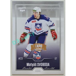 2022/23 Goal Cards Chance Liga 2. série #283 Matyáš Svoboda Expo Silver 1 of 3