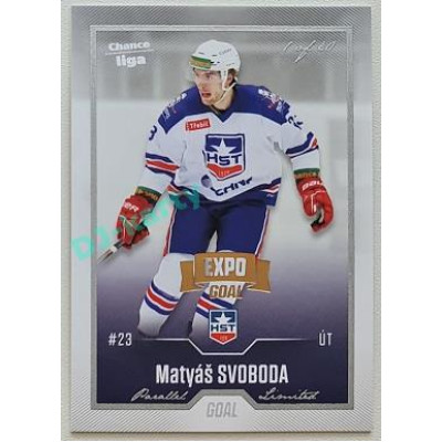 2022/23 Goal Cards Chance Liga 2. série #283 Matyáš Svoboda Expo Silver 1 of 3