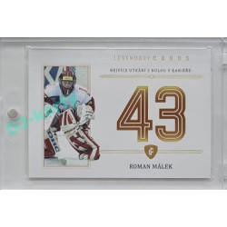 2023 Legendary Cards REKORDY ČESKÉ EXTRALIGY #ZC-MS02 Roman Málek Základní Část Gold 07/20