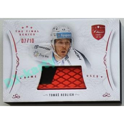 2021/22 OFS The Final Series Tomáš Redlich #STI-RET 07/10 Game Used Stick Red