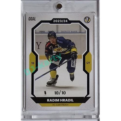 2023/24 Goal cards Chance Liga 1. série #109 Radim Hradil Blue 10/10