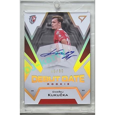2023/24 Sportzoo Fortuna Liga 2. série #DRS-OK Ondřej Kukučka Debut Date Rookie Auto xx/80