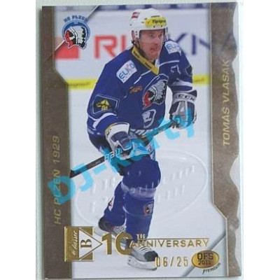 2020/21 OFS 2. série Tomáš Vlasák #82 06/25 Buyback Embosed GOLD