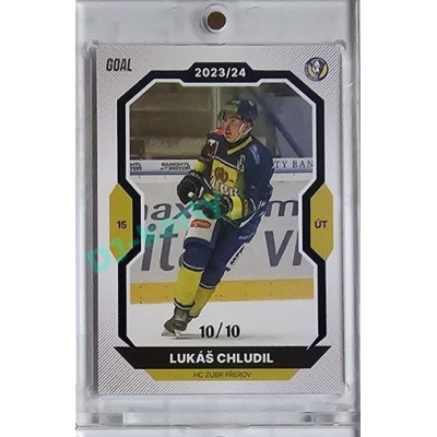 2023/24 Goal cards Chance Liga 1. série #110 Lukáš Chludil Blue 10/10