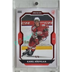 2023/24 Goal cards Chance Liga 2. série #332 Karel Křepelka Red 1/6