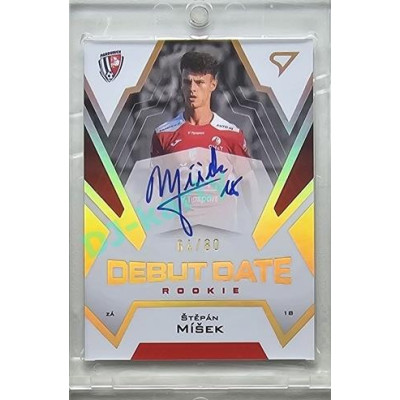 2023/24 Sportzoo Fortuna Liga 2. série #DRS-SM Štěpán Míšek Debut Date Rookie Auto xx/80