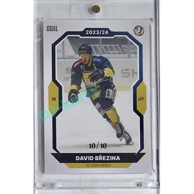 2023/24 Goal cards Chance Liga 1. série #111 David Březina Blue 10/10