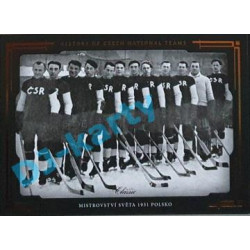 2020 OFS SSČH Mistrovství světa 1931 Polsko #HCNT-08 10/20 History of Czech National Teams Cooper