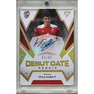 2023/24 Sportzoo Fortuna Liga 2. série #DRS-DH Denis Halinský Debut Date Rookie Auto xx/80