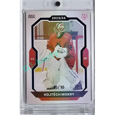 2023/24 Goal cards Chance Liga 1. série #114 Vojtěch Mokry Blue 10/10
