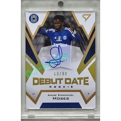 2023/24 Sportzoo Fortuna Liga 2. série #DRS-AM Amasi Emmanuel Moses Debut Date Rookie Auto xx/80