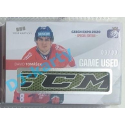 2020 MK reprezentace David Tomášek #10 03/03 Game Used Czech Expo