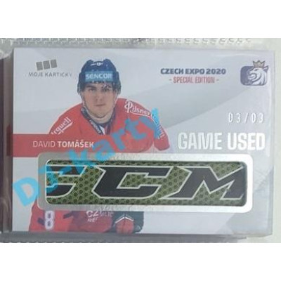 2020 MK reprezentace David Tomášek #10 03/03 Game Used Czech Expo
