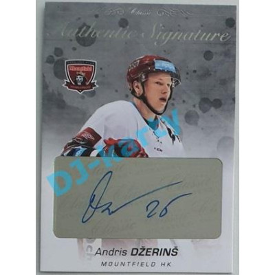 2017/18 OFS Andris Džerinš #AS-45 17/29 Authentic Signature Platinum
