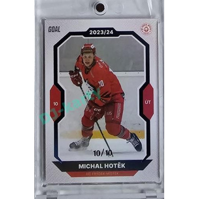 2023/24 Goal cards Chance Liga 1. série #122 Michal Hotěk Blue 10/10