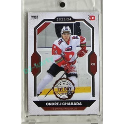 2023/24 Goal cards Chance Liga 1. série #171 Ondřej Chabada 1st day of issue
