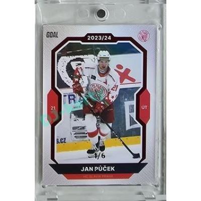 2023/24 Goal cards Chance Liga 2. série #340 Jan Půček Red 1/6