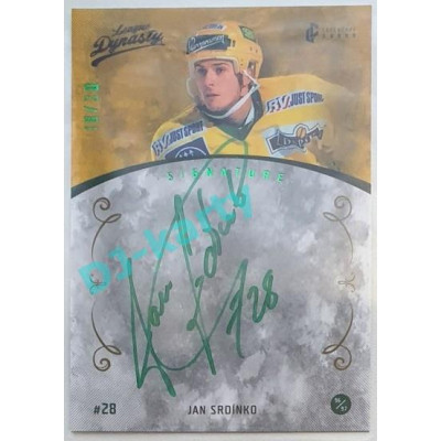 2021 Legendary Cards League Dynasty Vsetín Jan Srdínko #75 18/30 Signature