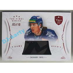 2021/22 OFS The Final Series Zachary Frye #STI-FRZ 05/10 Game Used Red