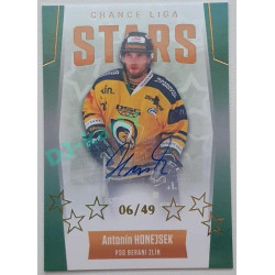 2022/23 Goal Cards Chance Liga 1. série #ST-14 Antonín Honejsek Chance Liga Stars Autograph 06/49