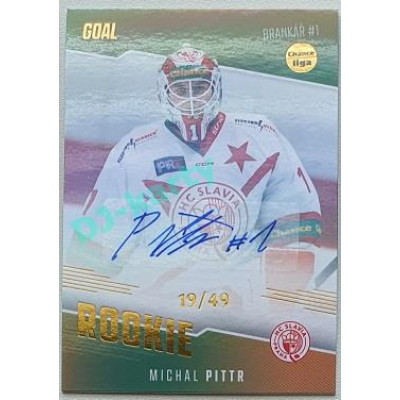 2022/23 Goal Cards Chance Liga 2. série #09 Michal Pittr Rookie Autograph xx/49