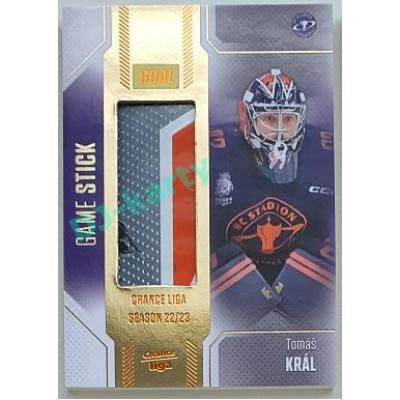 2022/23 Goal Cards Chance Liga 2. série #S-42 Tomáš Král Game Stick 14/35