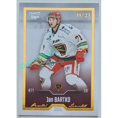 2022/23 Goal Cards Chance Liga Update #429 Jan Bartko Gold xx/23