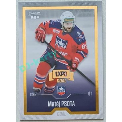2022/23 Goal Cards Chance Liga 2. série #286 Matěj Psota Expo Gold 1 of 3