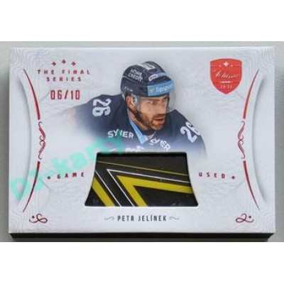 2021/22 OFS The Final Series Petr Jelínek #STI-JEP 06/10 Game Used Stick Red