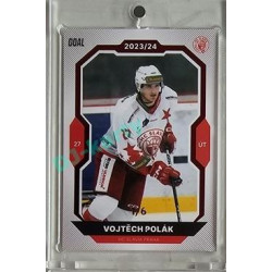 2023/24 Goal cards Chance Liga 2. série #341 Vojtěch Polák Red 1/6